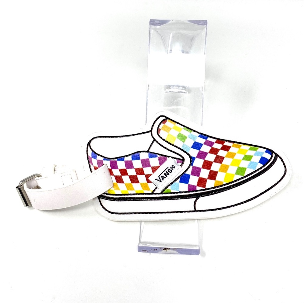Pack of 3 Vans Family Check Bag Luggage Tag Multi Pride - Picture 5 of 9